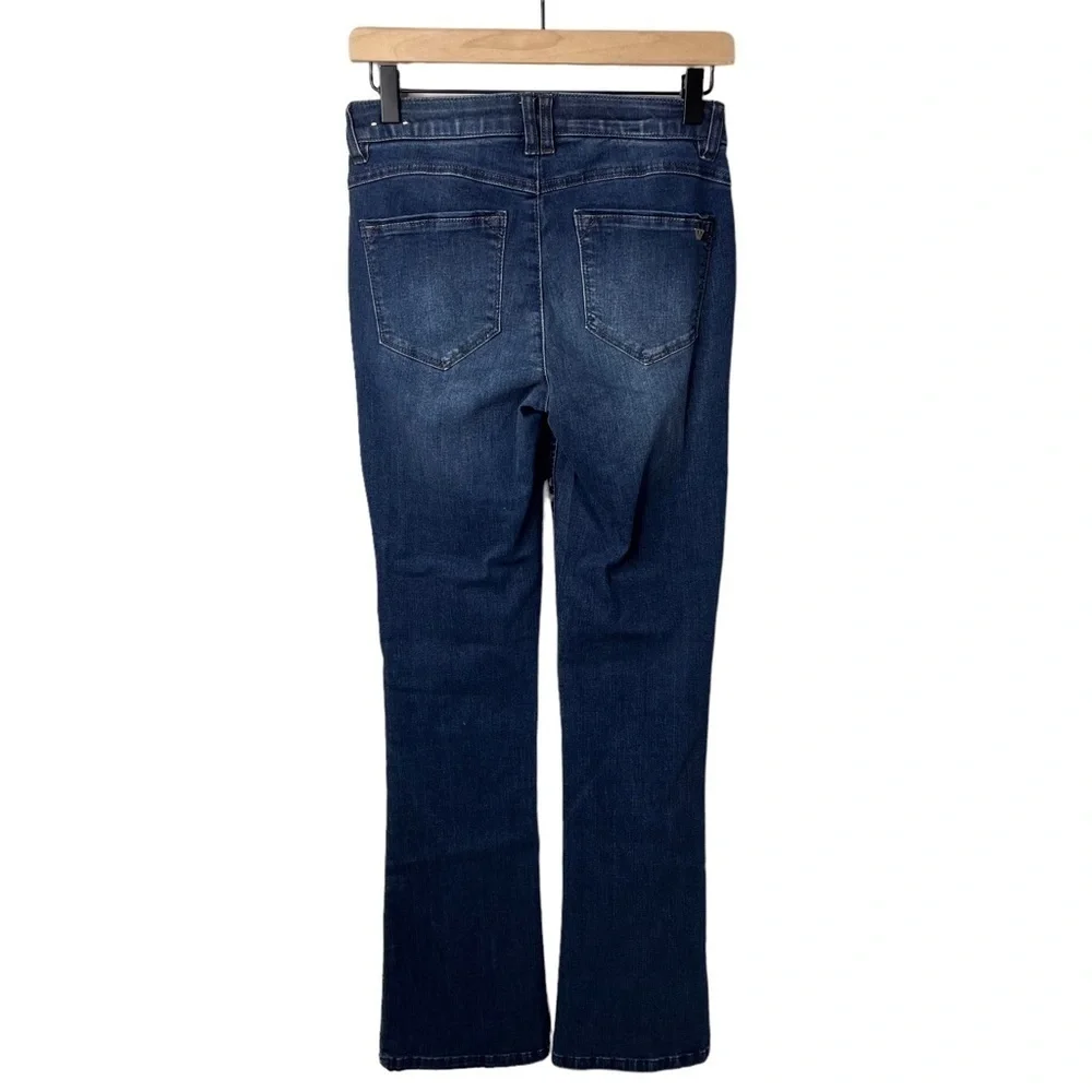 Wit & Wisdom Itty Bitty Bootcut Jeans Blue Artisanal Size 2 Split Hem L229OKEY6